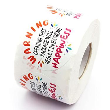 Imagem de Aviso Abertura Este Pacote Adesivos de Felicidade, Adesivos de Obrigado, Adesivos Artesanais , Adesivos de Pequenas Lojas, Adesivos de Envelopes para Pequenos Negócios, Varejistas Online, Produtos Art