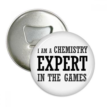 Imagem de Química Expert Games Abridor de garrafas ímã de geladeira emblema multifuncional
