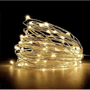 Imagem de Cordão De Led 10m Fio De Fada - Fairy Light (Branco Quente)