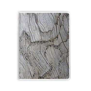 Imagem de Caderno com listras cinza e textura Old Bark