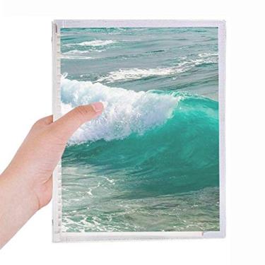 Imagem de Spray Water Sea Wave Science Nature Picture Notebook Folhas Soltas Diário Recarregável Diário Papelaria