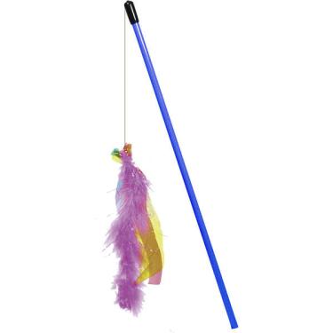 Imagem de Brinquedo LCM Varinha Cat Collors Azul para Gato - Azul