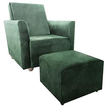 Imagem de Poltrona Infantil Angel + Puff Verde - Moveis Aguias