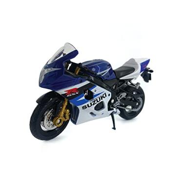 Imagem de Welly Motocicleta fundida azul Suzuki GSX-R750, escala 1:18