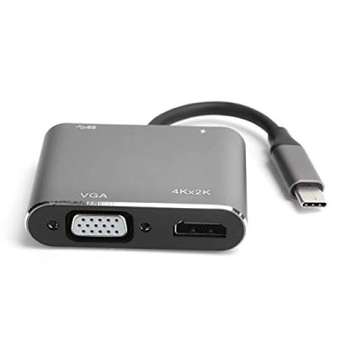 Imagem de Conversor USB-C 4 Em 1 Durável Forte PD Carregamento Rápido Docking Station para Eletrônicos Domésticos