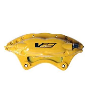 Imagem de ACDelco GM Original Equipment 172-2523 Conjunto de compasso de freio a disco traseiro amarelo com logotipo Cadillac V