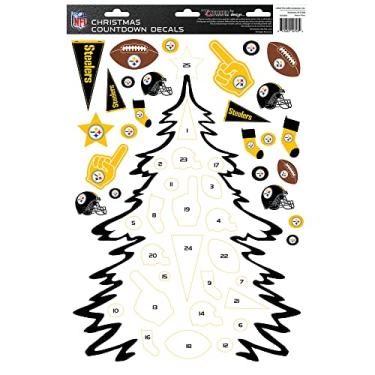 Imagem de Adesivos de contagem regressiva de Natal Pittsburgh Steelers da Turner Sports (8554005)