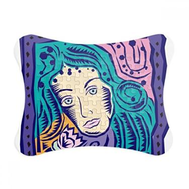 Imagem de Constelação Virgem México Cultura Gravadora Moldura Decoração de Imagem Enfeite de Jogo Quebra-cabeça