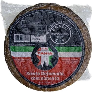 Imagem de Ricota Defumada Tania Peça Com Pimenta (830g)