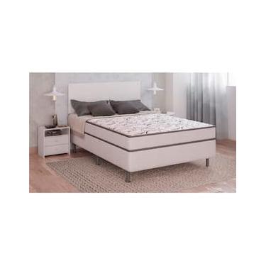 Imagem de Cama Box Conjugada Casal Ortobom Turin Ortopédico com Ortopillow 55x138x188cm - Branco/Cinza