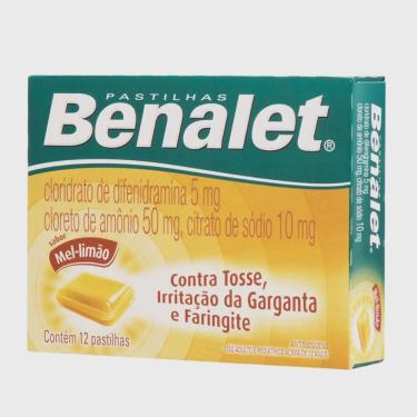 Imagem de Pastilha mel E limão benalet 12 pastilhas