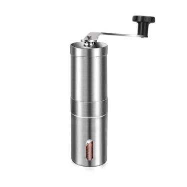 Imagem de SIMPWAY® Moedor de Café Manual de Inox e Vidro com Cerâmica e Nível de Moagem Ajustável Portátil para Moagem Doméstica