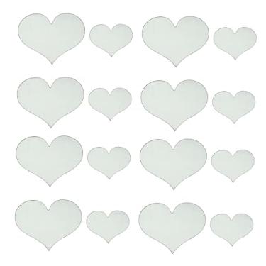 Imagem de Gadpiparty 30 Unidades Adesivo De Parede De Amor De Espelho Decoração De Natal Decalques De Parede Adesivo De Parede Diy Espelho Decoração Romântica 3d Acrílico Mural Em Forma De Coração