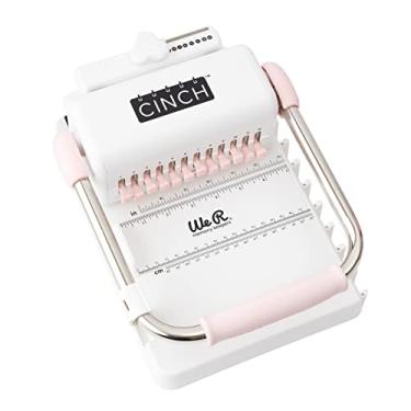 Imagem de Encadernadora The Cinch We R - Furo Quadrado American Craft, 662789, Branco e Rosa, 1 Pc