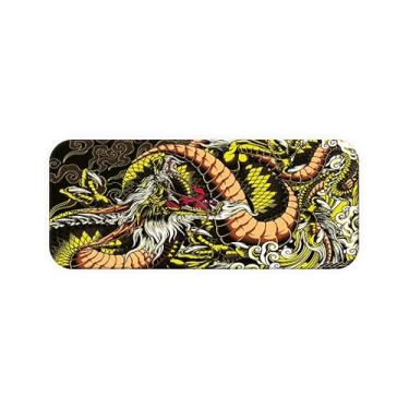 Imagem de Mouse Pad Gamer Dragão Japones 90x40 mousepad gamer Extra Grande (Amarelo)