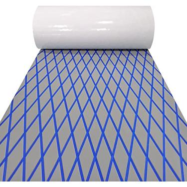 Imagem de LSS laidi Piso de barco Eva Foam Decking Marine Antiderrapante Piso Autoadesivo para Barco Motorboat Fishing Boat RV Yacht Kayak Piscina 210 cm X 90 cm
