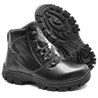 Imagem de Coturno Militar Borzeguim Cano Bota Militar Baixo Bmbrasil 5185/01 (preto, BR, Adulto, Numérico, 35)