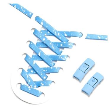 Imagem de Flat Shoe Laces Without Ties Elastic Shoelaces Men And Women Sports Casual Shoes Accessories Lazy Shoelace (Color : Blue1)