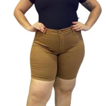 Imagem de Bermuda Sarja KIRIDAS JEANS Plus Size Feminina-Feminino