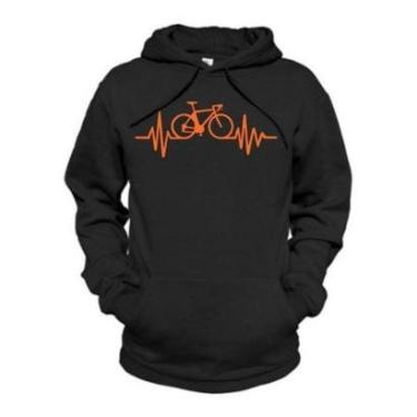 Imagem de Blusa de Moletom Relaxado Canguru Fechado Bicicleta Masculina-Masculino