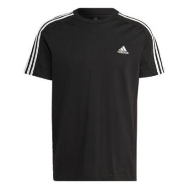 Imagem de Camiseta Essentials Single Jersey 3-Stripes Adidas-Masculino