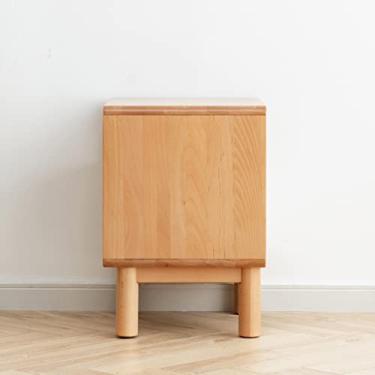 Imagem de Mesas Laterais de Cama Mesa de Cabeceira de Madeira Simples Moderno Pequeno Armário de Quarto Multifuncional Pequeno Armazenamento Armário Mesas de Cabeceira para Quarto