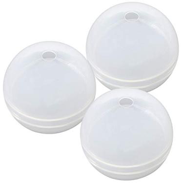 Imagem de Funshowcase Molde de silicone Ball Orb Sphere para argila de polímero, artesanato, epóxi de resina, fabricação de joias, pacote com 3