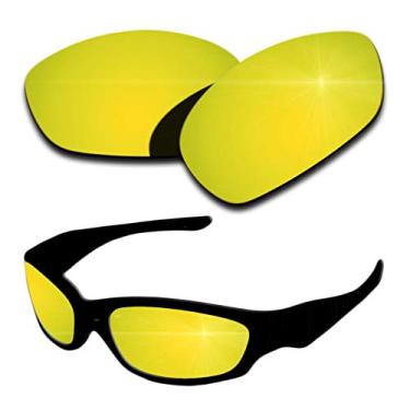 Imagem de Lentes de reposição polarizadas para Arnette Witch Doctor - revestimento espelhado dourado 24K