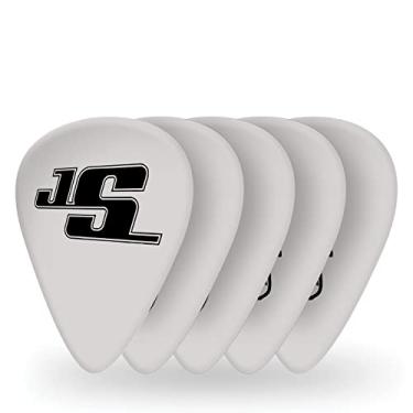 Imagem de D'Addario Accessories Palhetas de guitarra Joe Satriani, branco, pacote com 10, pesado