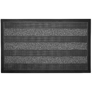 Imagem de Tapete Emborrachado Cactos Cinza 45cm x 75cm