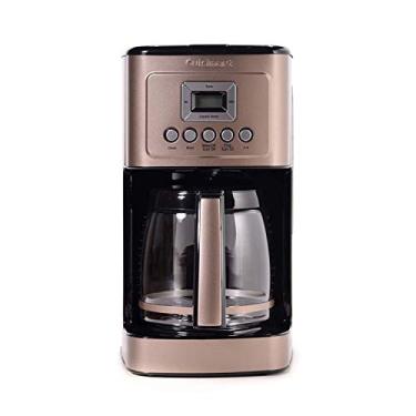 Imagem de Cuisinart Cafeteira, garrafa de vidro para 14 xícaras, totalmente automática para controle de força e configuração de 1-4 xícaras, aço inoxidável, DCC-3200UMB, Umber