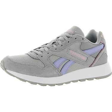 Imagem de Reebok Tênis feminino Gl1000, Cinza puro/brilho lilás/dourado metálico, 7