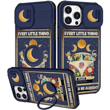 Imagem de Funermei (2 em 1 Capa para iPhone 13 Pro para mulheres fofas meninas capa de telefone feminina estética Kawaii ônibus design com capa de câmera e suporte de anel funda para Apple 13 Pro