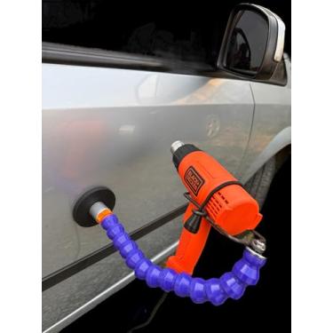 Imagem de Suporte Para Soprador Térmico Martelinho De Ouro PDR com Ímã de Neodímio - Fixação Segura e Praticidade para Reparos Automotivos e Funilaria de Precisão