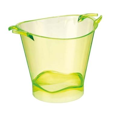 Imagem de Kit Personalizado Balde De Gelo Acrílico 5 Litros E 4 Caneca (Verde Neon)