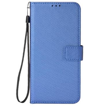 Imagem de HAO RIYLN Capa carteira para Honor Magic 6 Pro/6, capa protetora de couro flip book com função de suporte para cartão de crédito à prova de choque, capa interior de TPU à prova de choque, azul, 6Pro