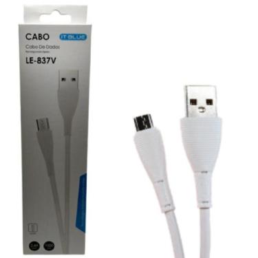 Imagem de Cabo De Dados Usb V8 - It Blue - Branco - It Blue - Lelong