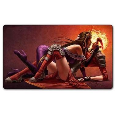 Imagem de Mouse pad Gamer Magic The Gathering Liliana Seduzindo Chandra (58 x 30