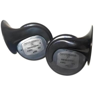 Imagem de Par de Buzina Caracol columbia Grave e Agudo 46200 12v , BUZINA 46200