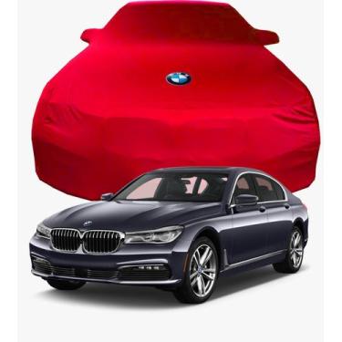 Imagem de Capa de Carro de tecido Lycra Premium BMW 745 i - Cadilhe Capas., Verm