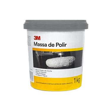 Imagem de Massa De Polir 3M 1 Kg Branca Base Dagua