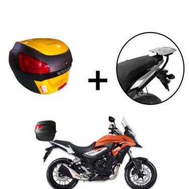 Imagem de Baú Bauleto 29 Litros  + Suporte baú Superior CB 500x 2013+ - AWA, Ama