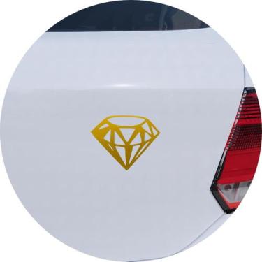 Imagem de Adesivo de Carro Pedra De Diamante - Cor Dourado - Melhor Adesivo, Dou