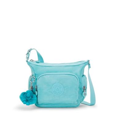 Imagem de Kipling Gabbie Mini Bolsa tiracolo estampada, Água-marinha mais profunda, 11''L x 7.5''H x 3.25''D
