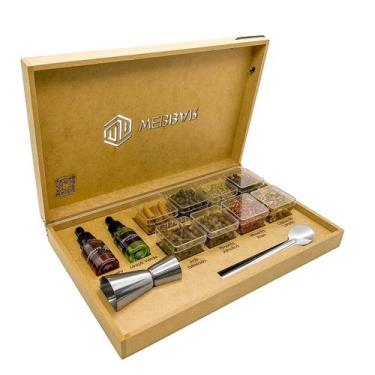 Imagem de Kit Gin Tônica 8 Especiarias + Colher + Dosador + Xarope - WebBar