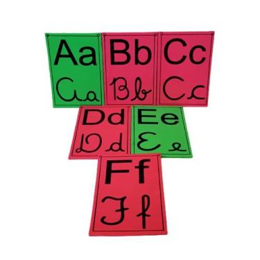 Imagem de Alfabeto De Parede 4 Formas Letras De Forma E Cursiva Em Eva - CRIATIV