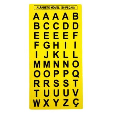 Imagem de Alfabeto Móvel De 50 Peças - Criativa Educativos