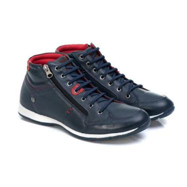 Imagem de Sapatênis Masculino Couro Legítimo Comfort 1005 - Calce Com Estilo, 39
