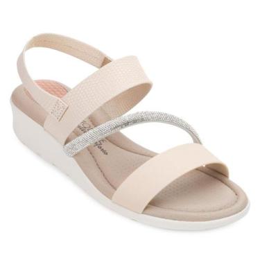 Imagem de Sandália Anabela Modare MD24-71901, 39, Creme, Branco