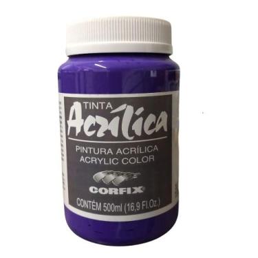 Imagem de Tinta Acrílica Corfix 500ml G1 Escolha a Cor , VIOLETA COBALTO